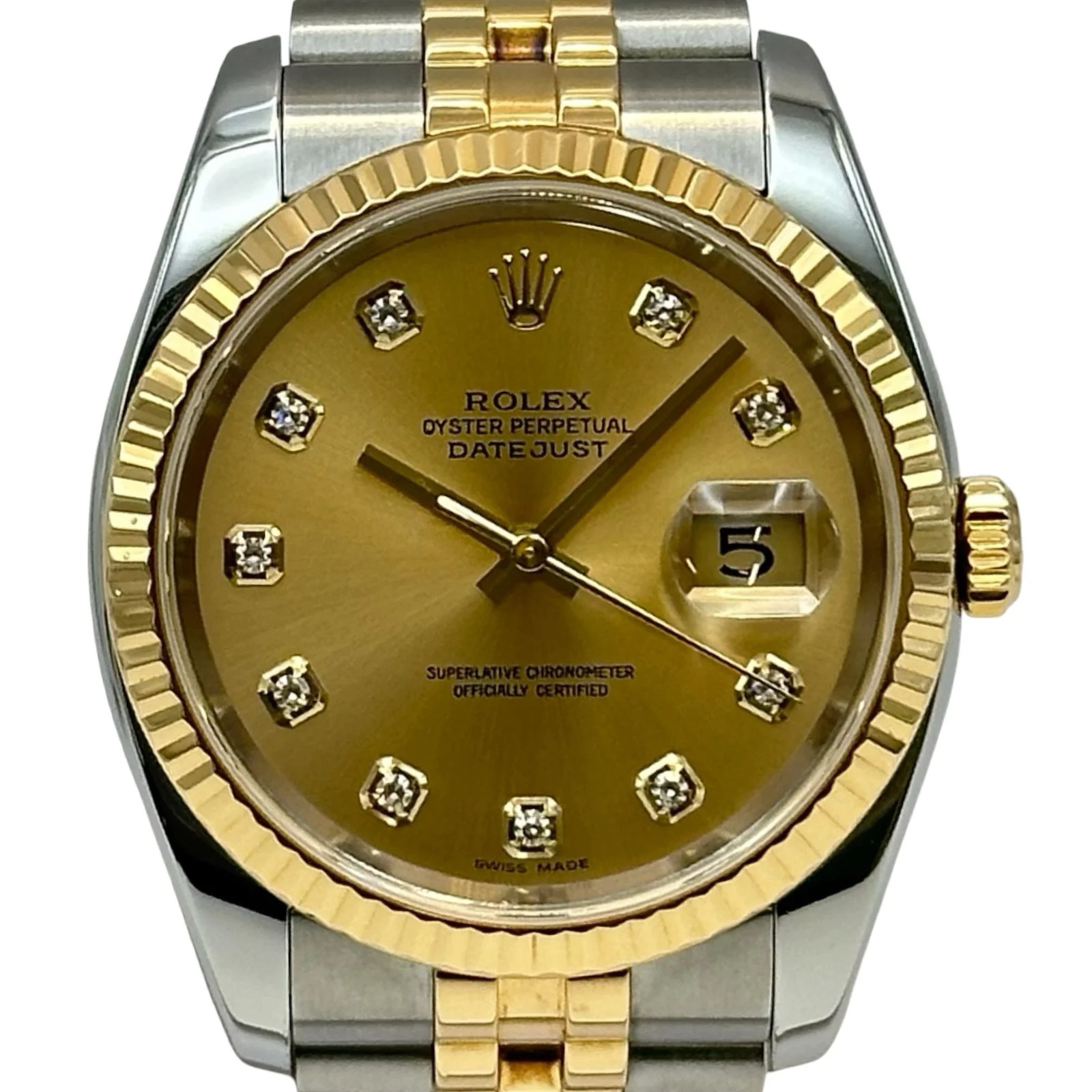 ROLEX Datejust36 126233G 36mm Gold Dial Automatic Watch OKW3112