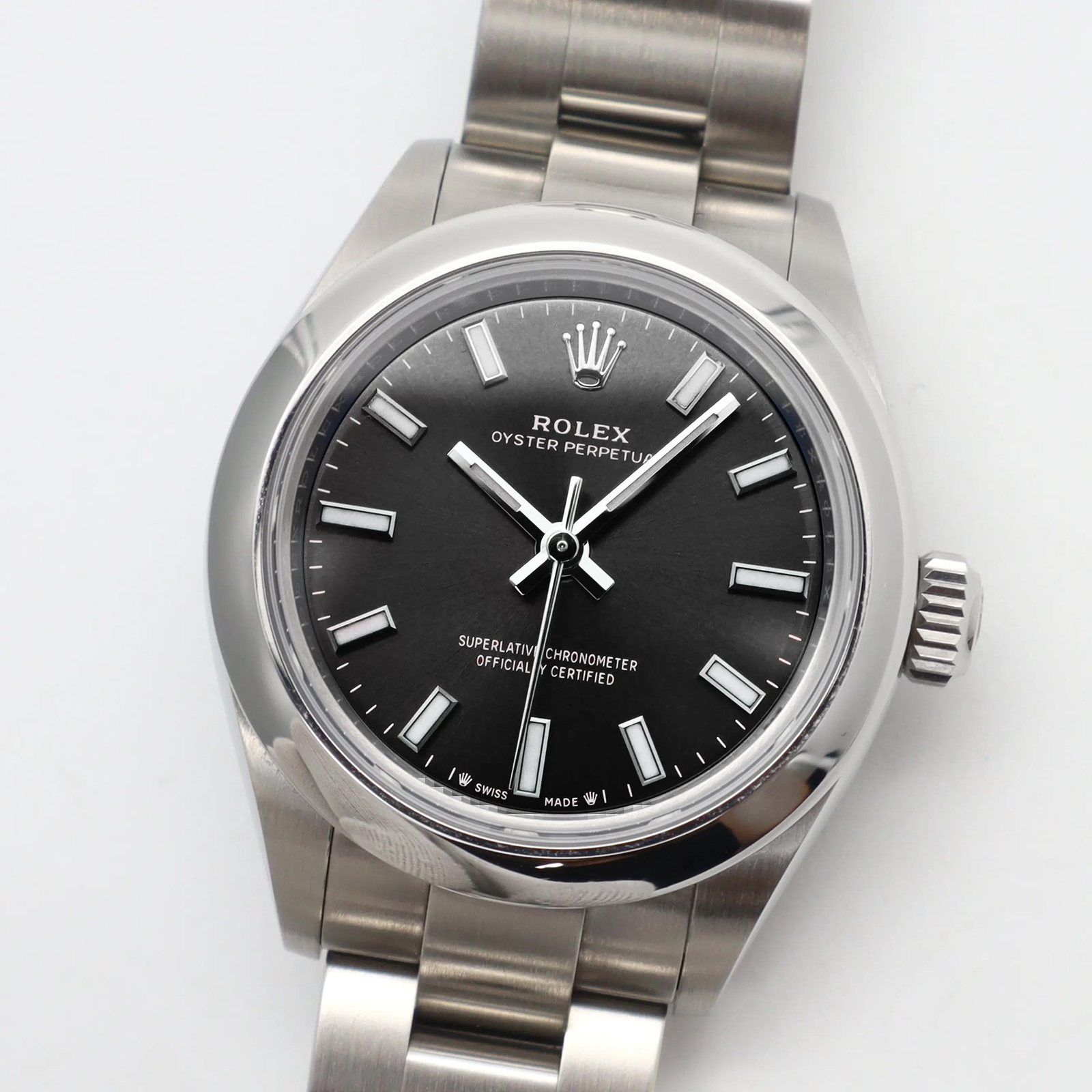 2024 New Rolex 276200 28mm Lady Steel Black Sticks Dial Automatic Watch