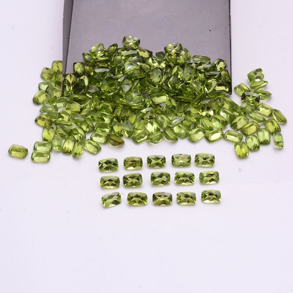 20 Pcs VVS Natural Peridot 6mm*4mm Calibrated Ravishing Color Lustrous Gemstones