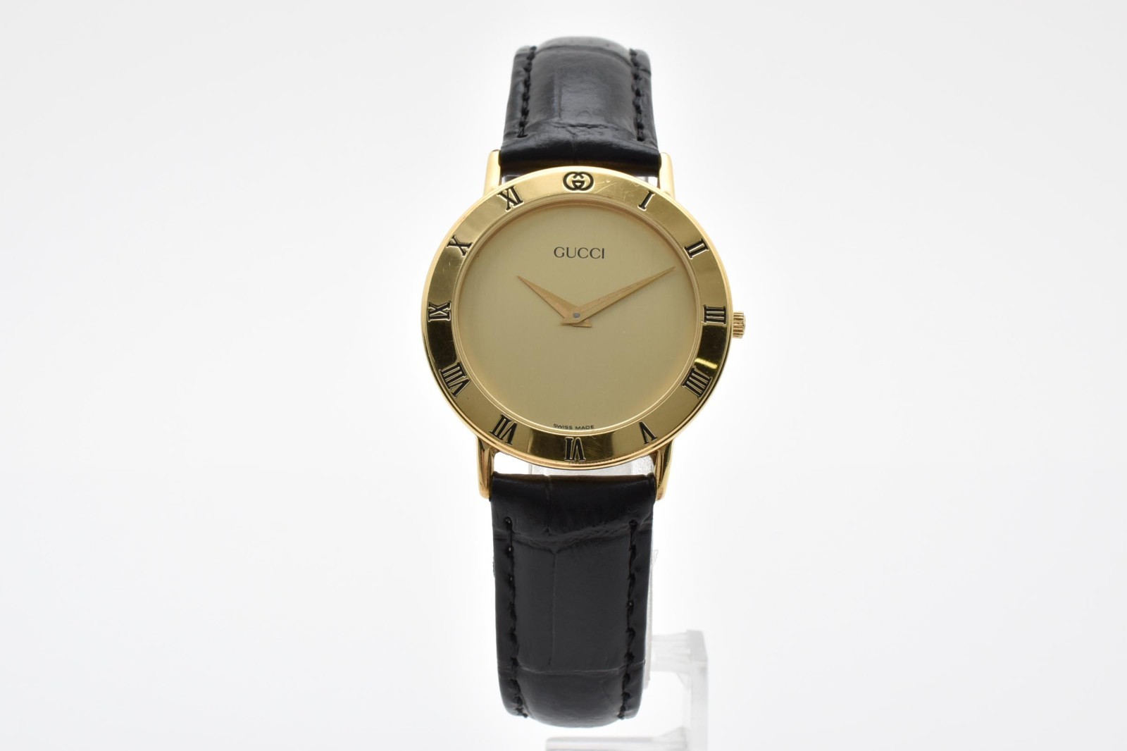 [Near Mint] GUCCI 3000.2.M 34mm Quartz Vintage Gold Plated Men’s Watch