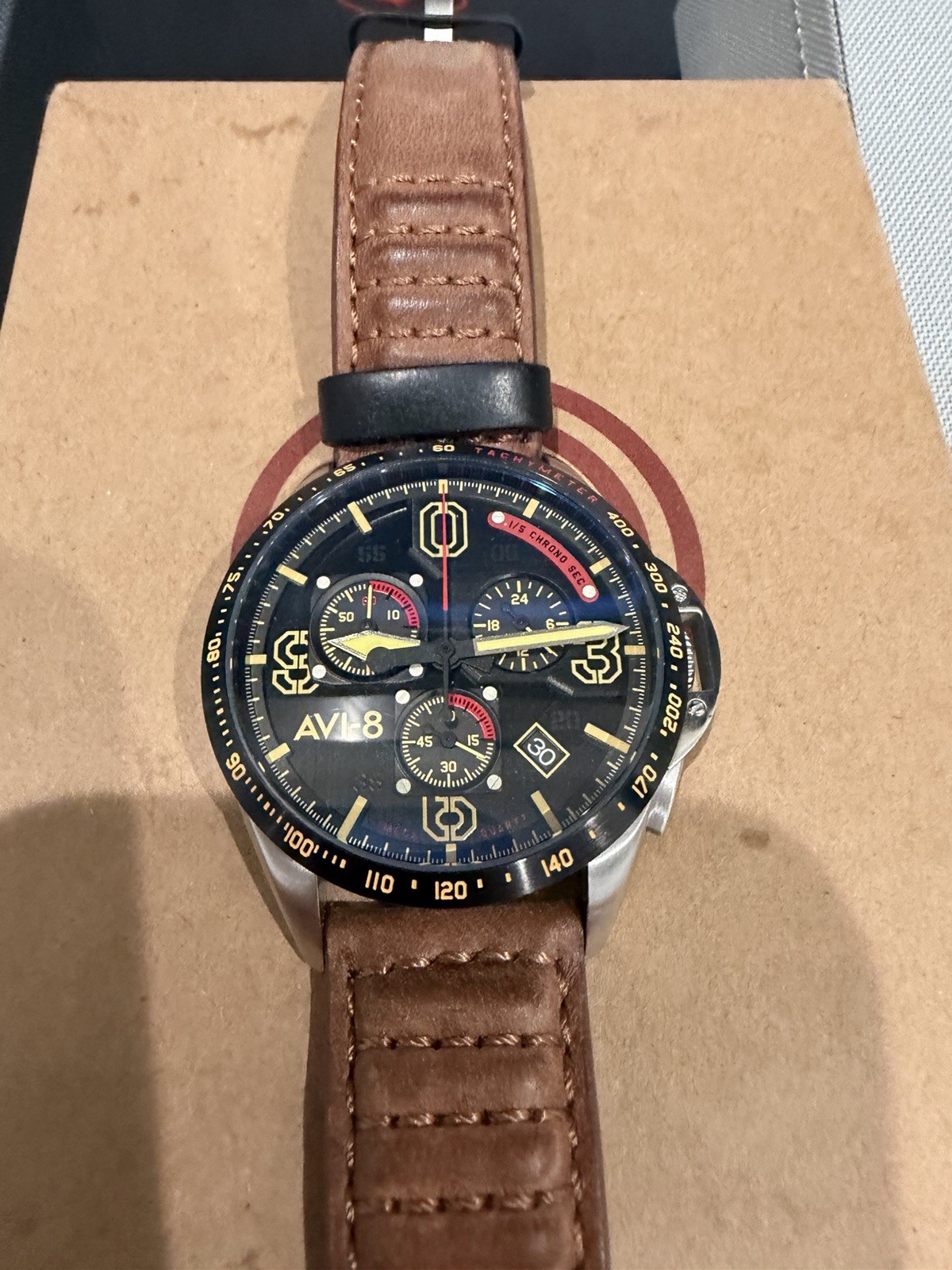 AVI-8 P-51 Mustang Blakeslee Men’s Chronograph Watch AV-4077