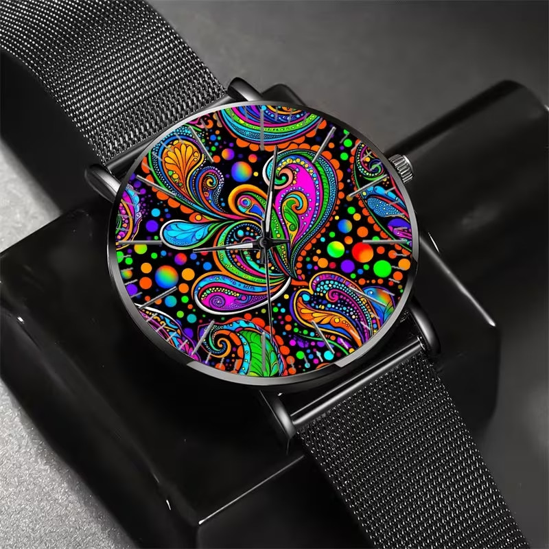 Retro Bohemian Paisley Pattern Watch