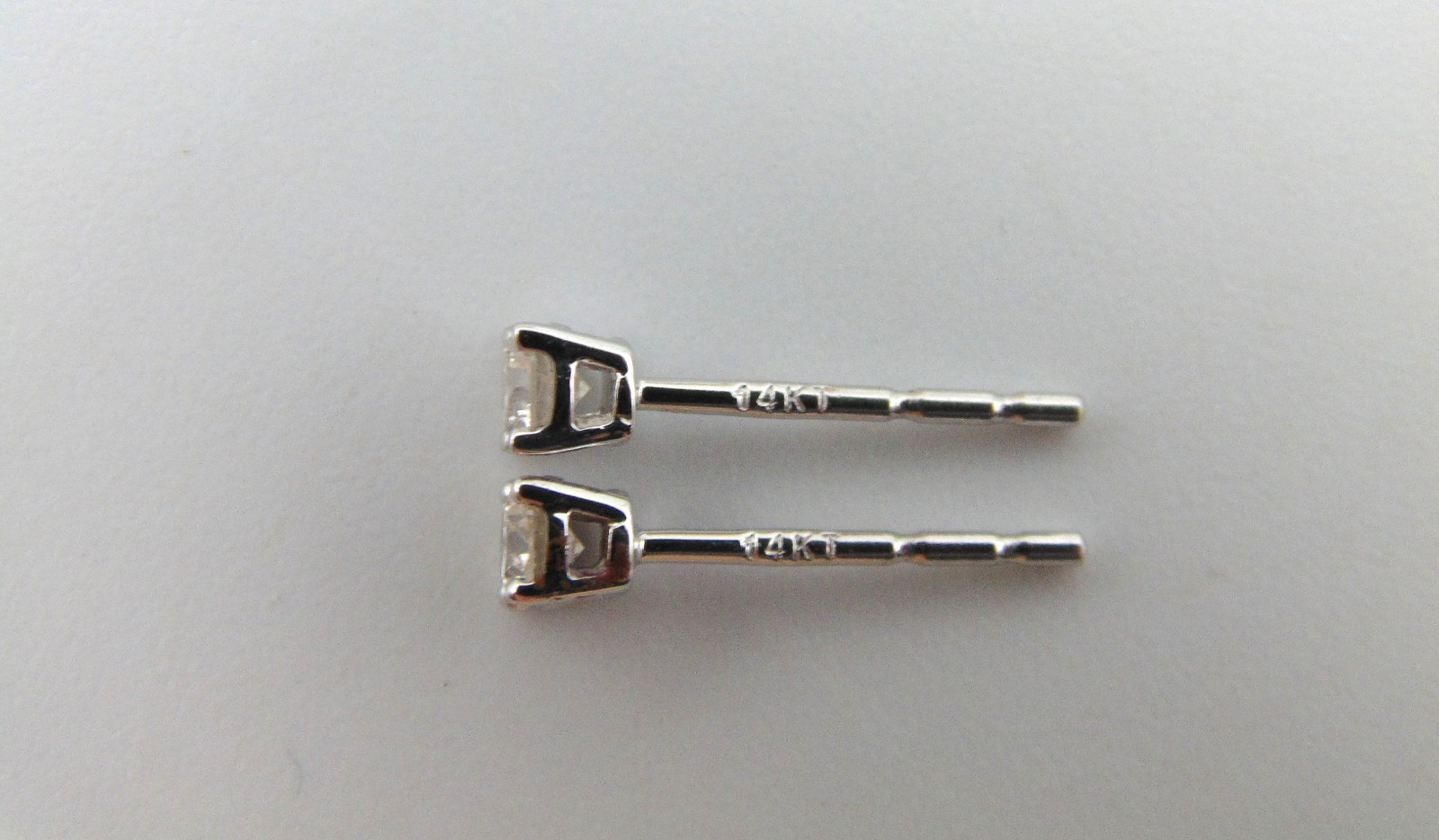 NEW ~ Brilliant Earth .15 CTW Round Diamond Stud Earrings ~ Solid 14k White Gold