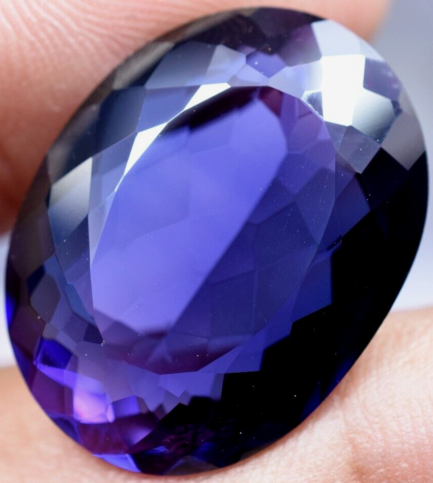 Natural 30.00 Ct Boysenberry Sapphire GGL Certified fabulous Loose Gemstone