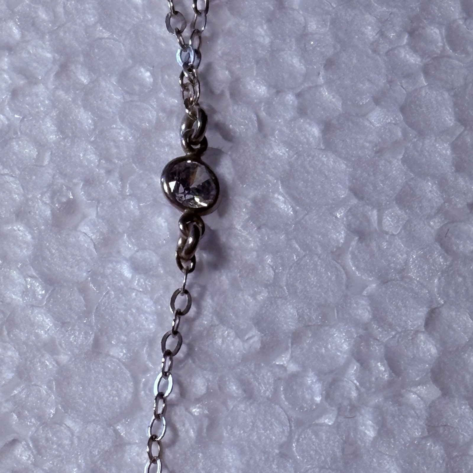 Sterling Silver Lariat Necklace Bar Pendant Minimalist Y Drop Modern Capsule