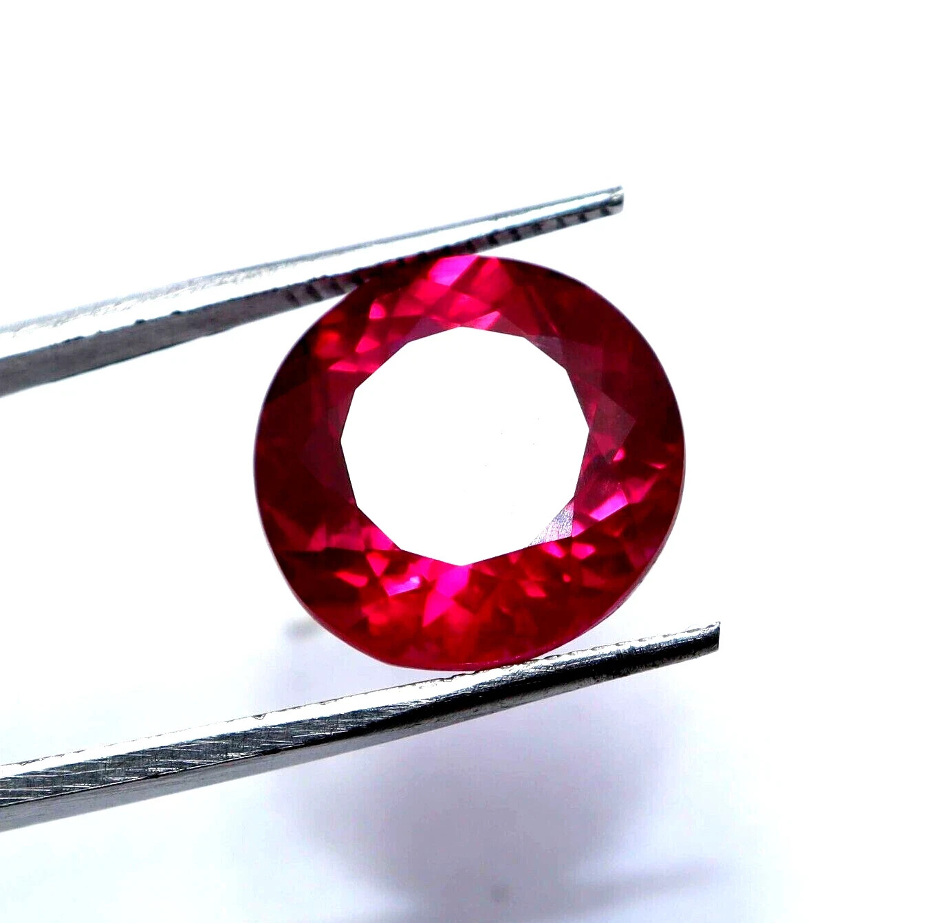 7.70 Ct Natural Pink Sapphire Ceylon Round Cut Certified Faceted Loose Gemstone