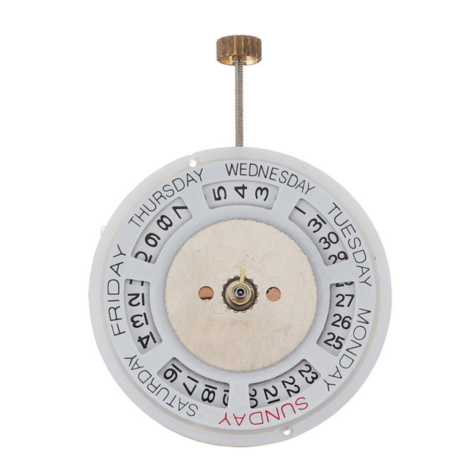 Metal Dual Calendar Day Date Automatic 2813 8205 Watch Movement Accuracy Jewels