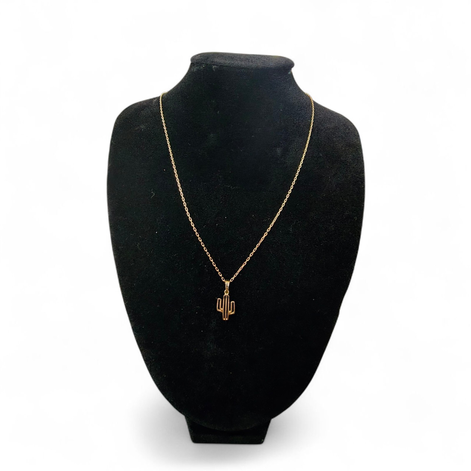 Alexander Castle STERLING SILVER CACTUS PENDANT NECKLACE ADJUSTABLE 16″ RRP £40