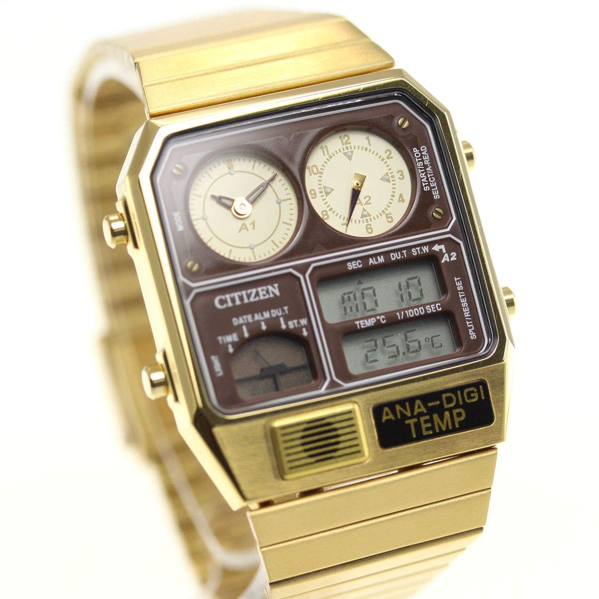 CITIZEN ANA-DIGI TEMP 32.5mm Chrono Stainless Steel Watch