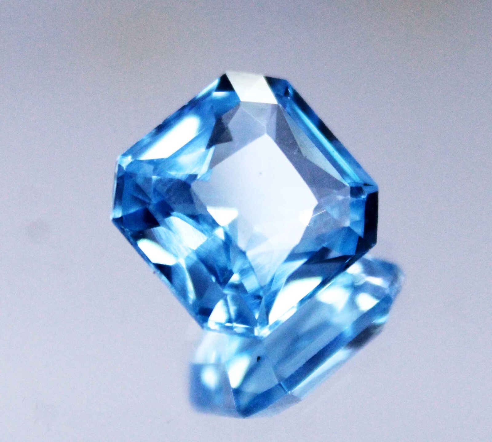 9.50 Ct Natural Ocean Blue Aquamarine CERTIFIED Square Shape Loose Gemstone A++