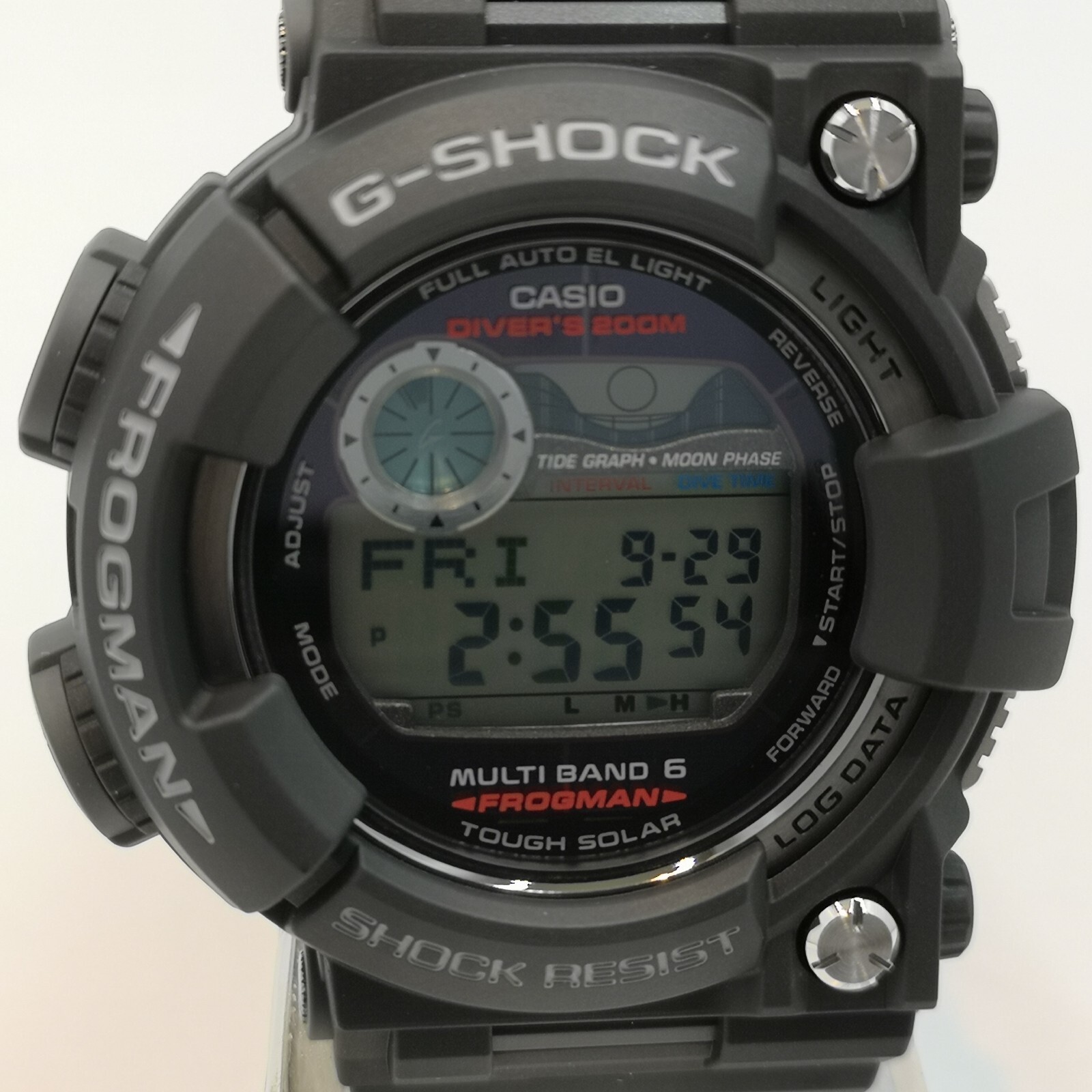 CASIO G-SHOCK FROGMAN GWF-1000-1JF Black Red Multiband 6 Men’s Watch New in Box