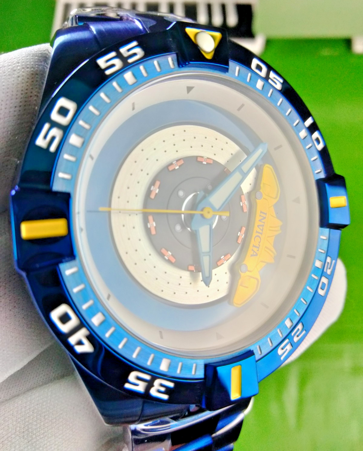 Invicta S1 Rally 37051 Automatic Men Watch 51 mm Blue Steel Zager Exclusive 100M