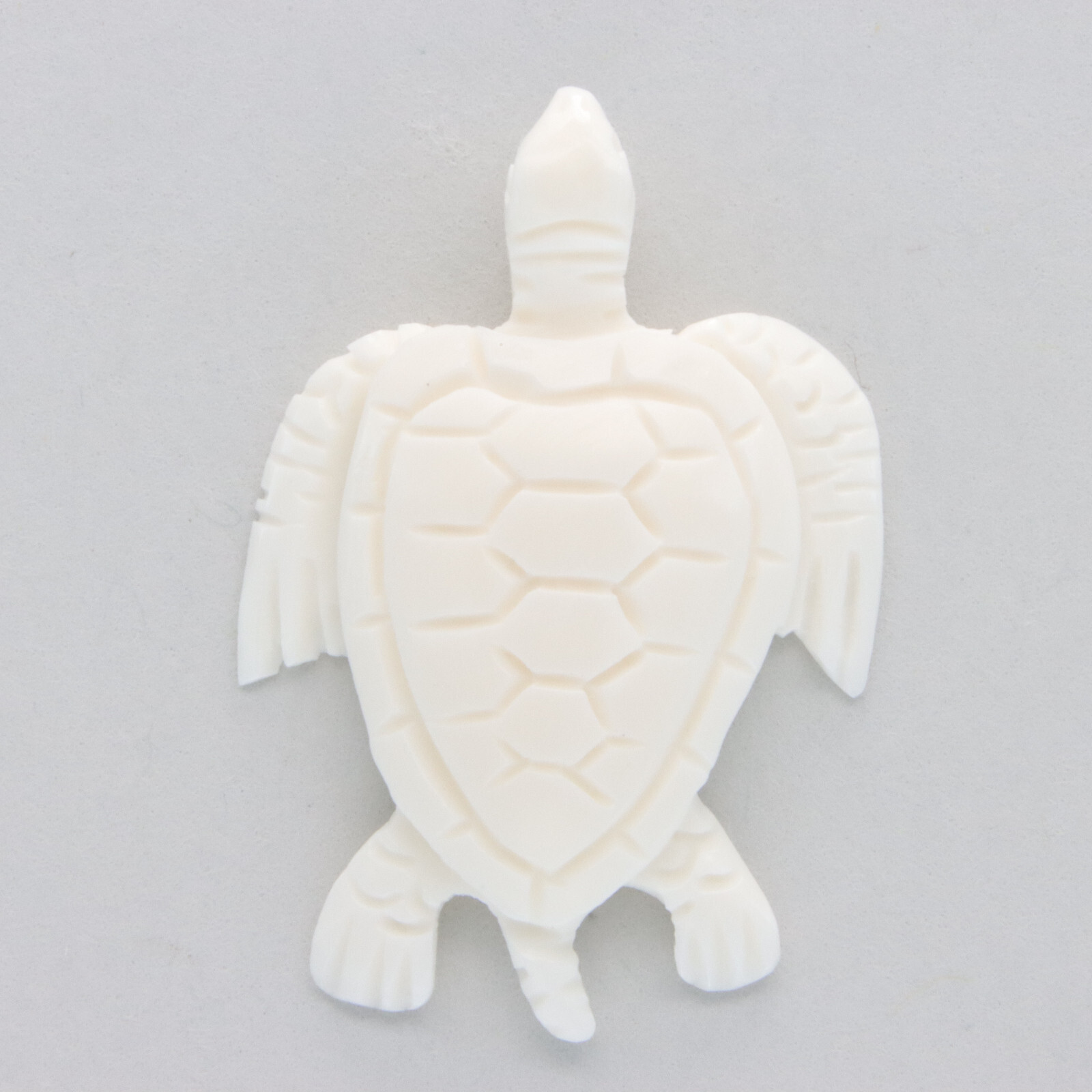 Hand Carved Water Buffalo Bone Turtle / Turtoise Pendant