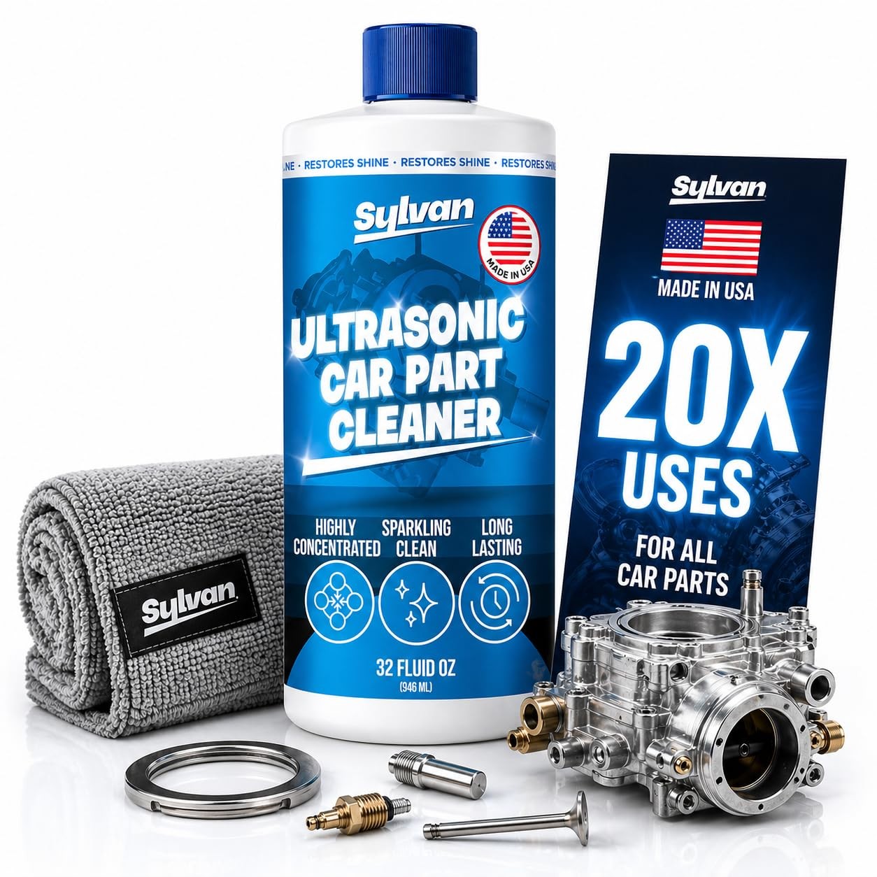 32 Oz. Ultrasonic Carburetor & Parts Cleaner Solution
