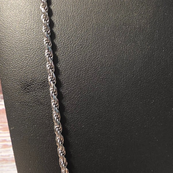 26- inch Rope Chain 3mm 27.7 grams sterling silver 925