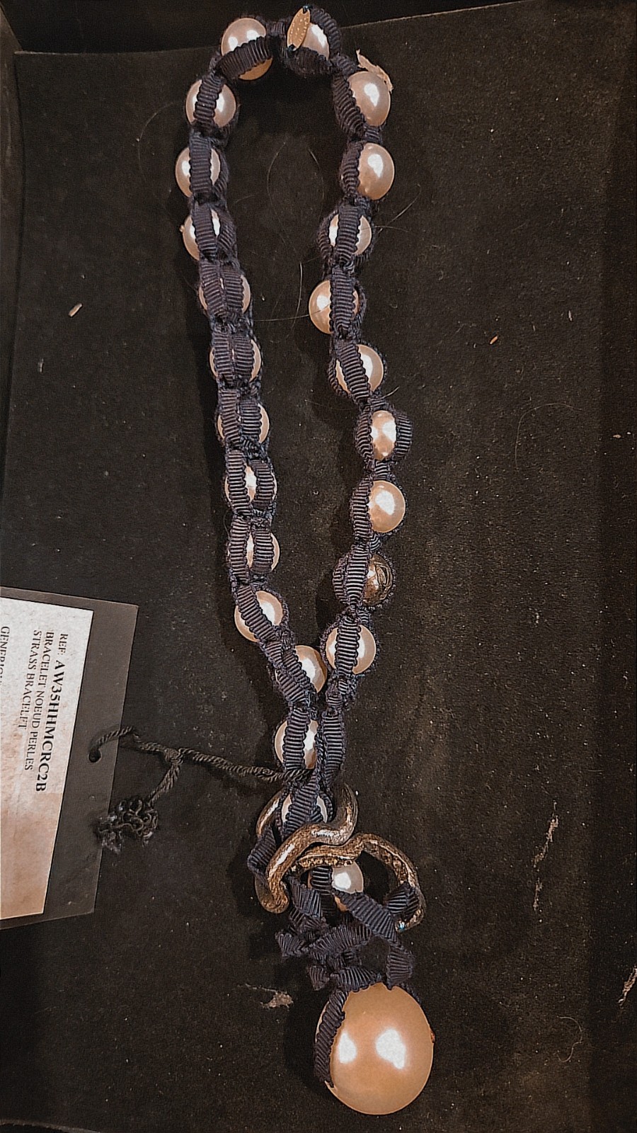 Lanvin Pearl & Tulle Necklace .with tags .never worn Est. Retail Price $2000 .