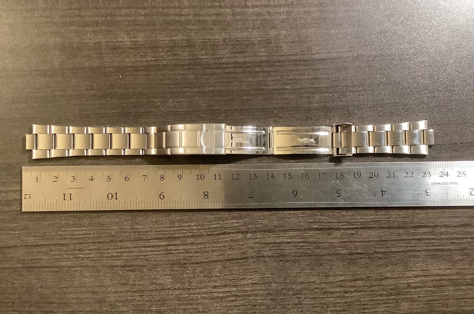 Speidel Stainless Dive Watchband Flip Lock Clasp Heavy Folded Link No End Pieces