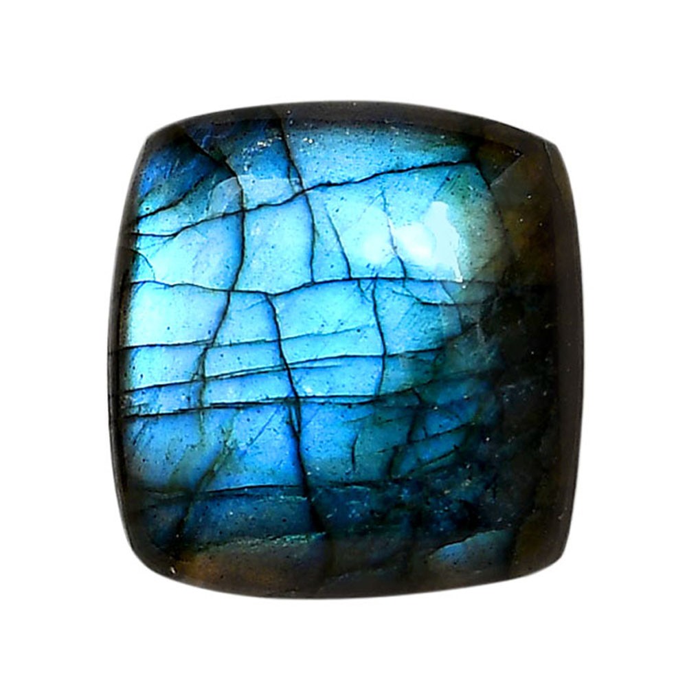 Blue Labradorite 27.75x26x8.7 mm Cushion Shape Polished Gemstone LS118-06365