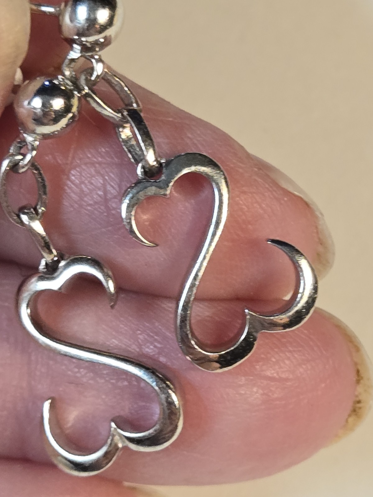 Jane Seymore Open Heart 925 Sterling Silver JWBR Dangle Earrings