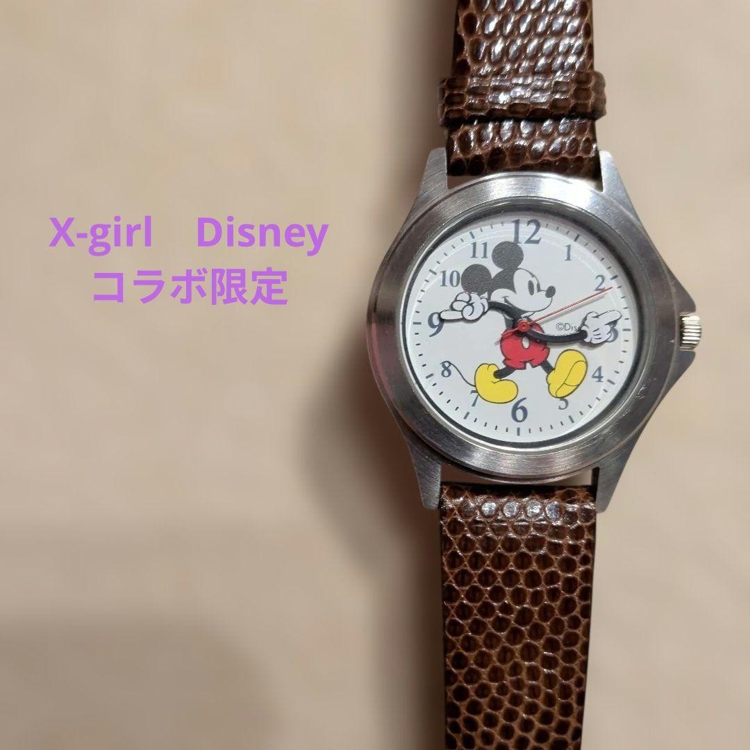 X girl Disney Collaboration Limited Rare Mickey Wristwatch Quartz Retro