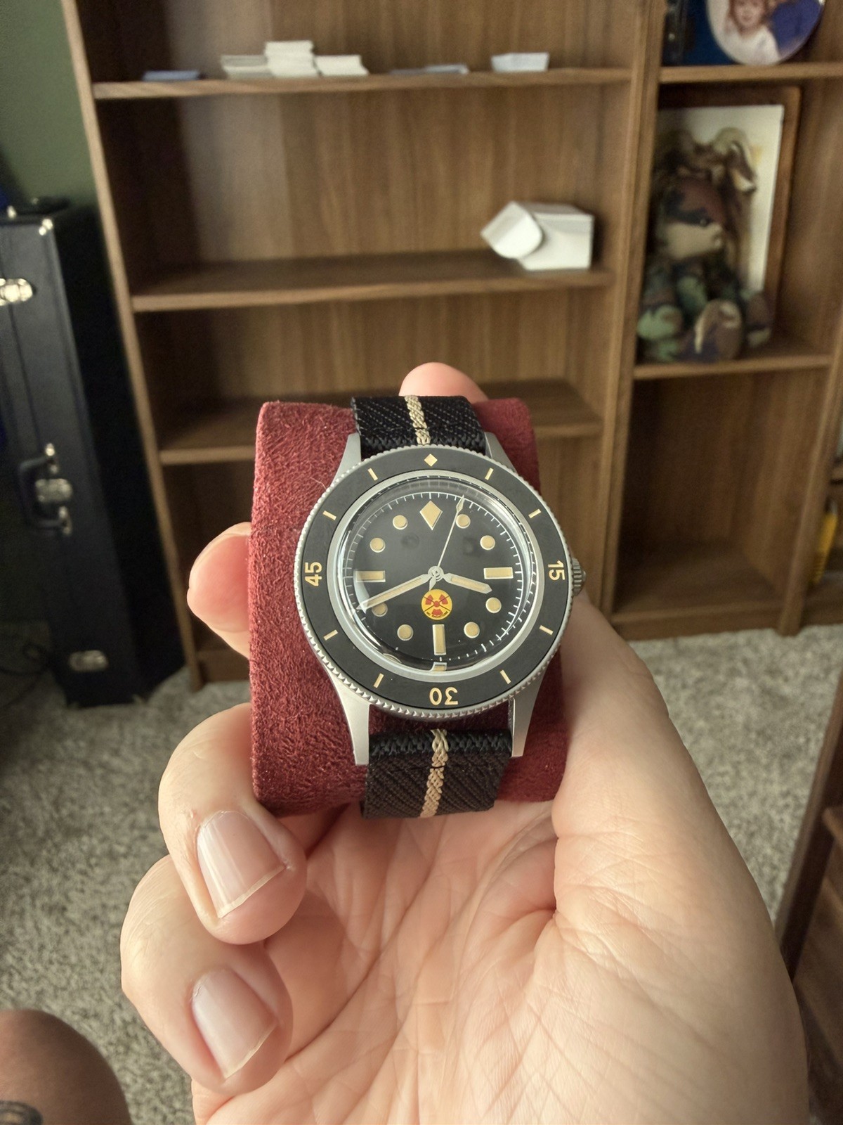 Lumen 20ATM 40mm Retro 50-Fathoms Sapphire Miyota 8215 Automatic Men WristWatch