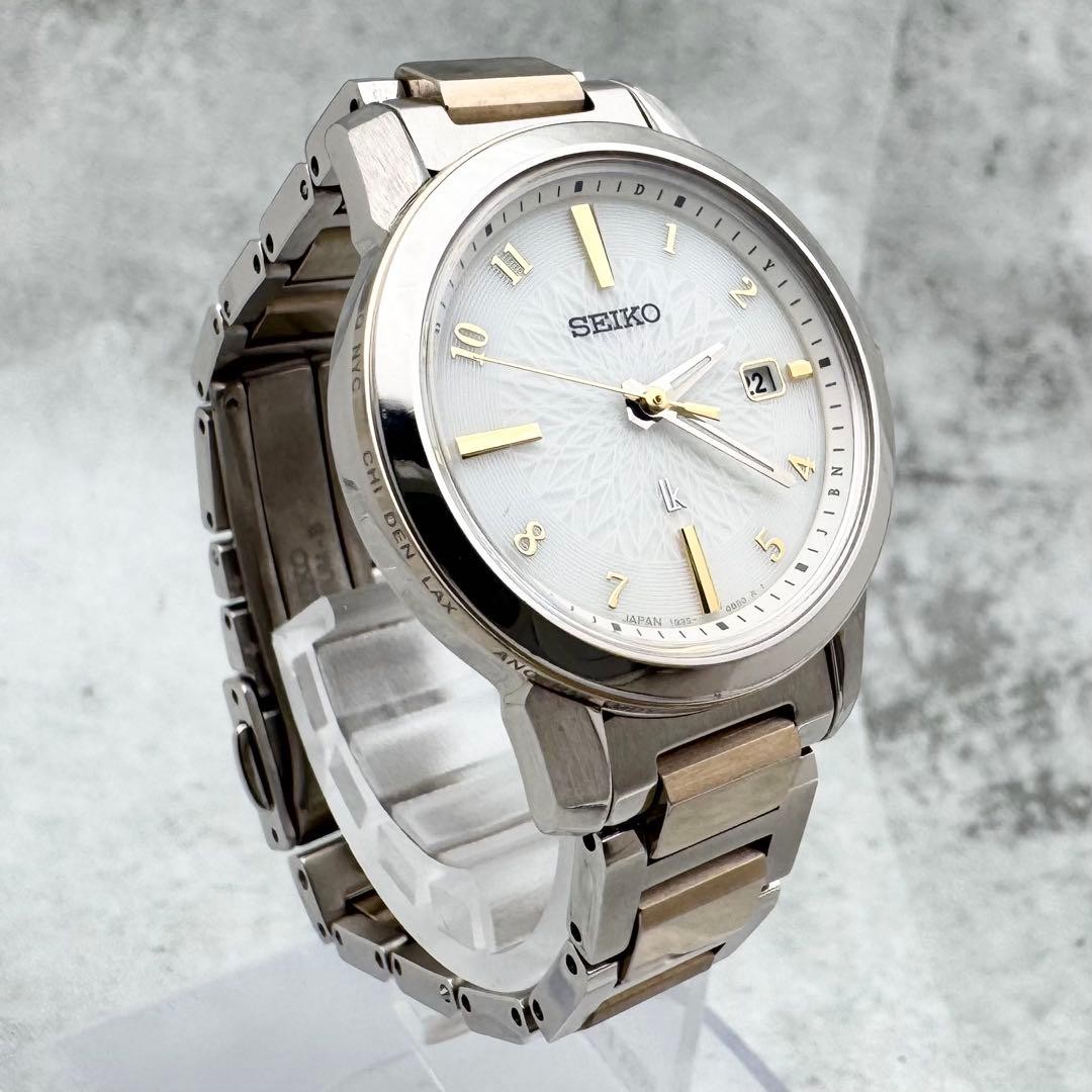 Seiko LUKIA I Collection Solar Dress Watch 27.9mm Wrist 14cm White Dial
