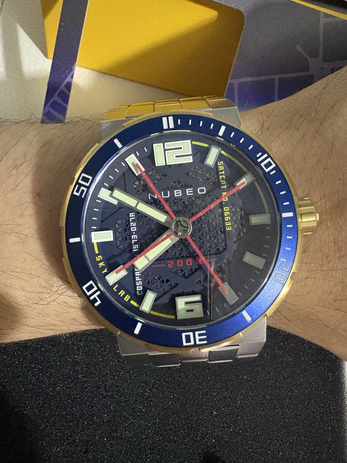 Nubeo Skylab Admiral Blue Skeleton Limited Edition Automatic Watch