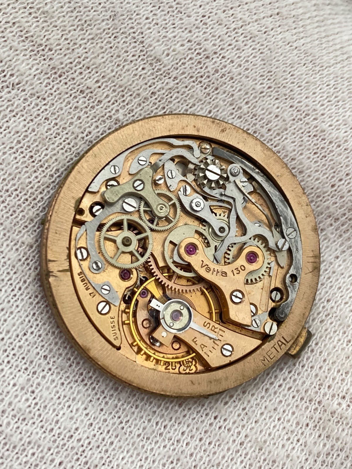 Rare Vintage Vetta 130 Chrono Valjoux 23 Movement spare parts