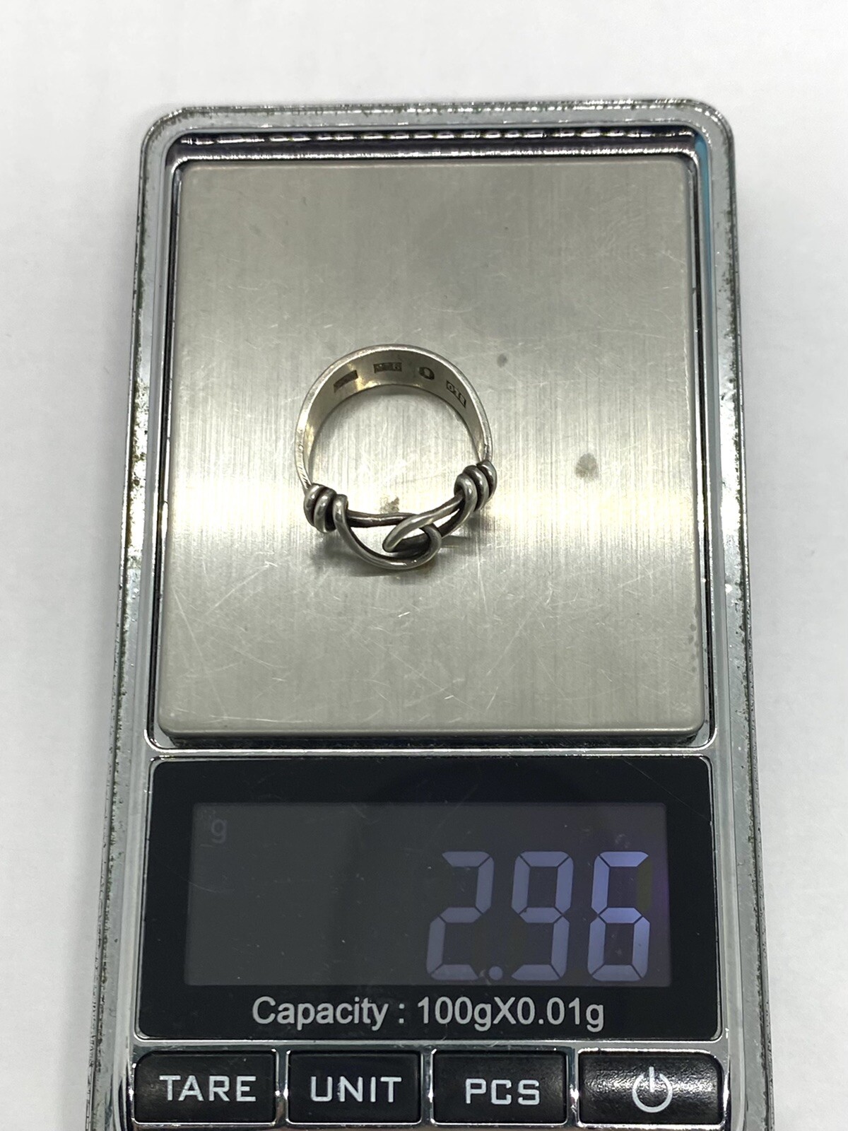 Vintage ELO Sterling Silver Linket Infinity Wire Wrap Ring Size 6 5.73mm
