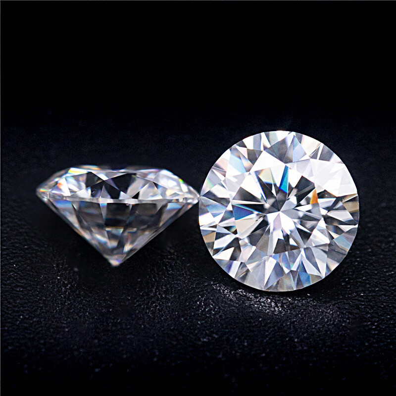 Moissanite Real Gem Stone GRA Certificate 3-12mm 0.1-6ct D VVS1 Round Loose Bead