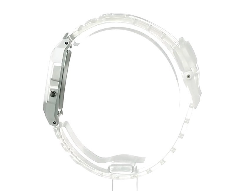 CASIO F-91WS-7JH Classic Digital Watch Clear White Skeleton Japan New