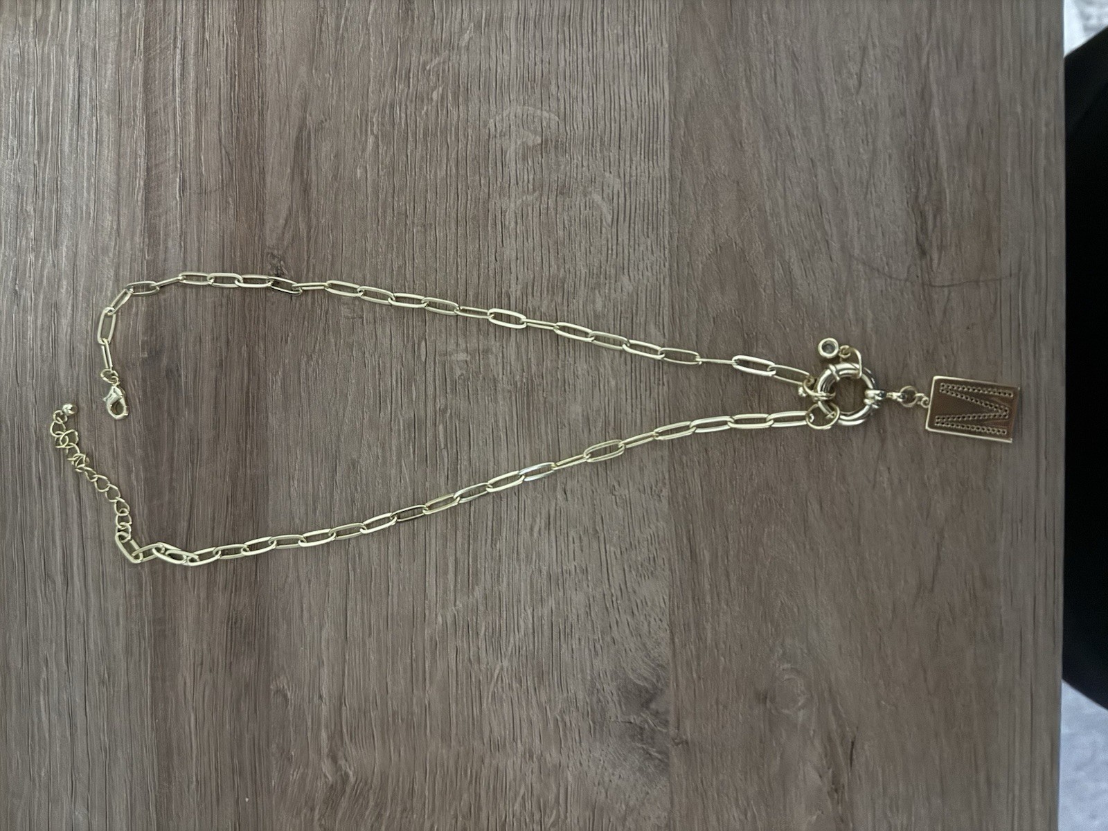 Uncommon James Initial Chain Monogram Necklace “M”