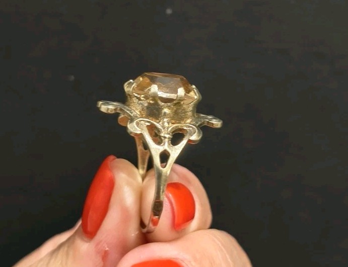 Vintage Silver 875 Ring Soviet Women’s Jewelry