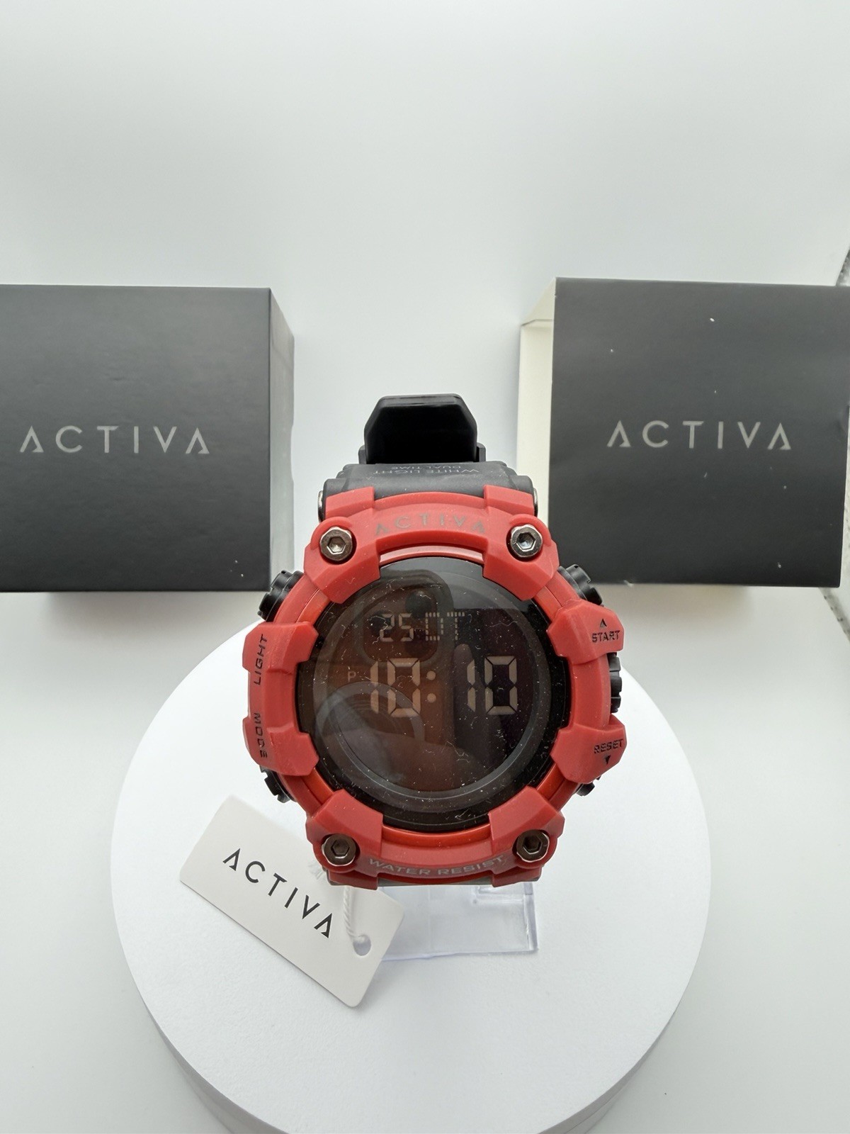 ACW1968-006 Activa Kadron x Invicta Digital Watch Men’s 53mm Black/Red