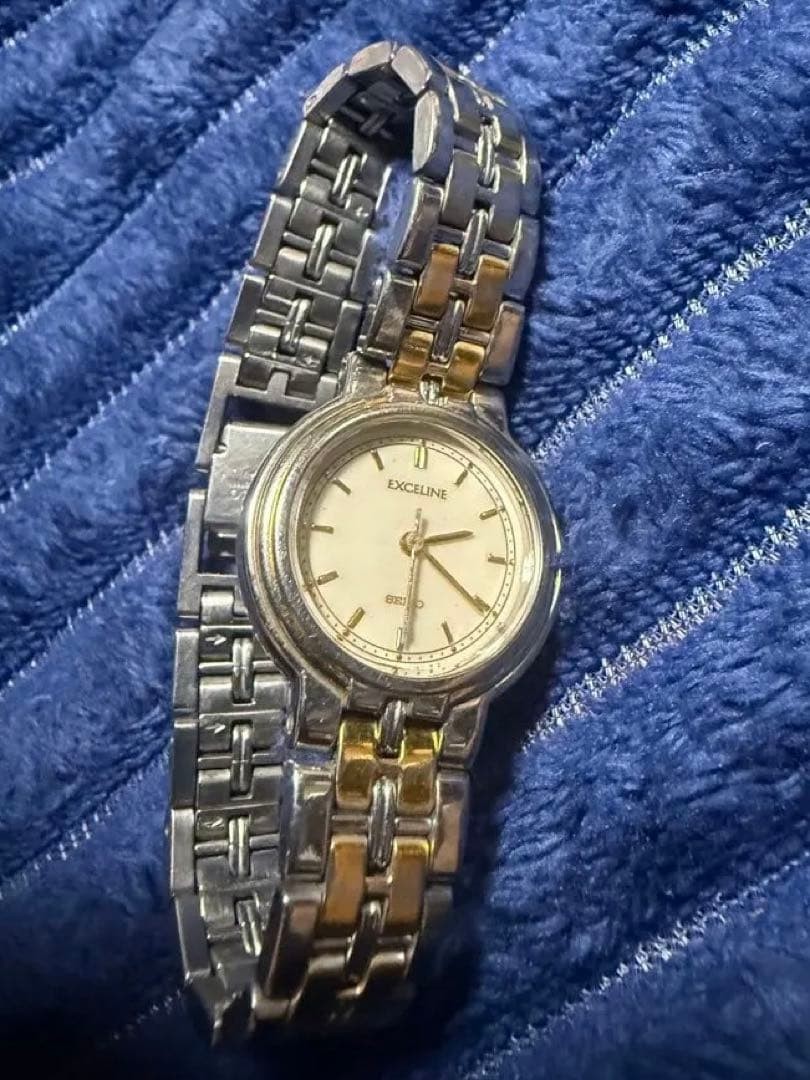 SEIKO Exceline 4N21-0550 Two Tone Quartz Watch
