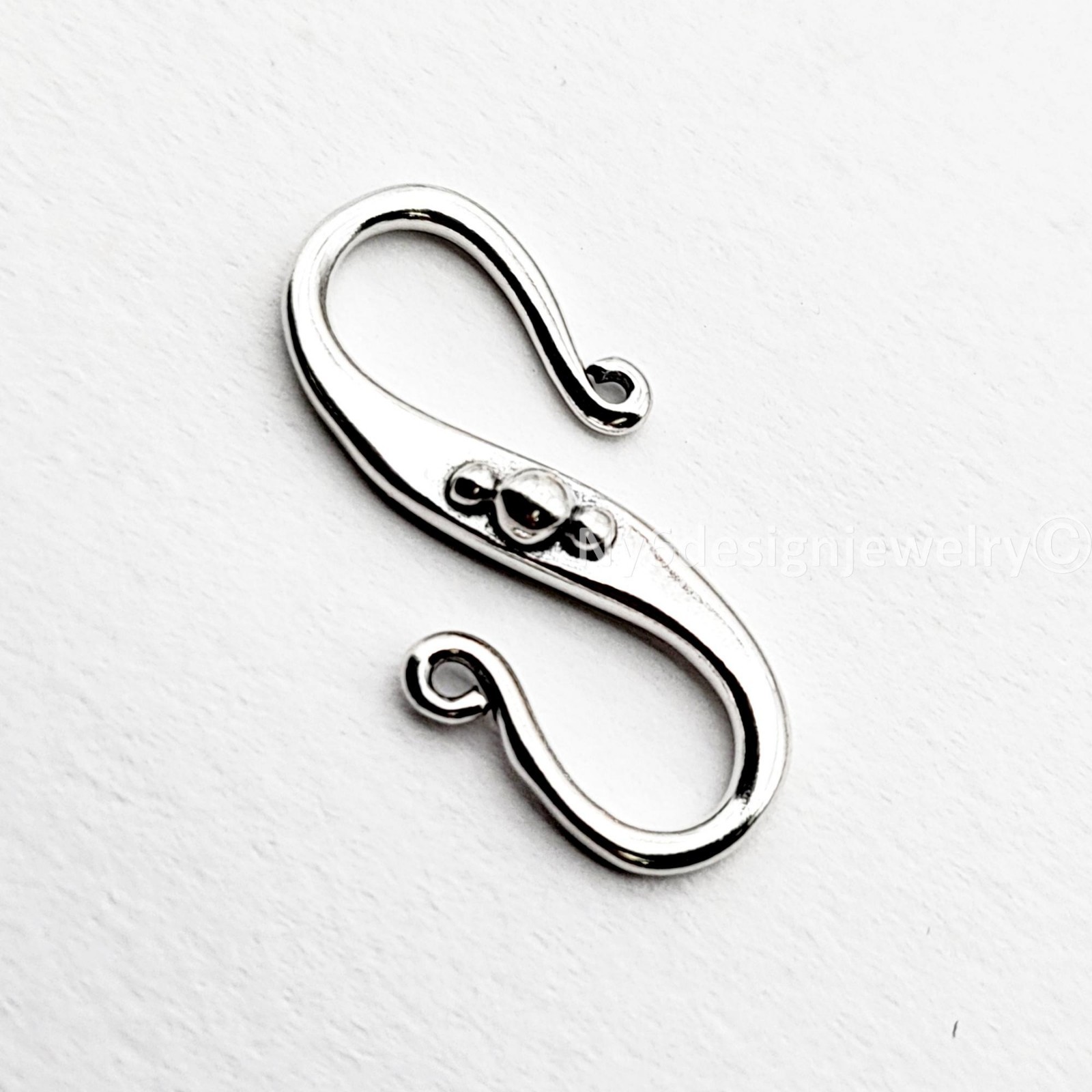 Sterling Silver S Hook Clasp Jewelry Finding 14-35mm REAL 925 Free Shipping