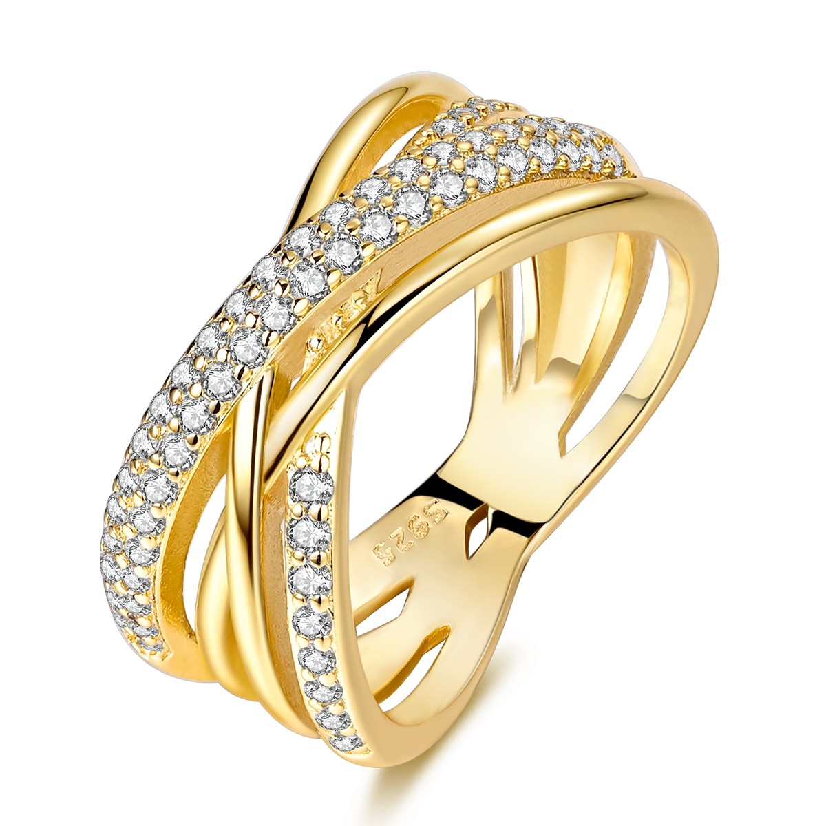 LAZA Original 925 Sterling Silver Ring Cross CZ for Women Jewelry