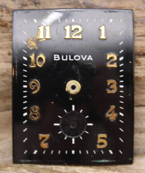 BULOVA TANK WATCH DIAL 19.2×24.7mm ARABIC NUMERAL INDICES (FM)