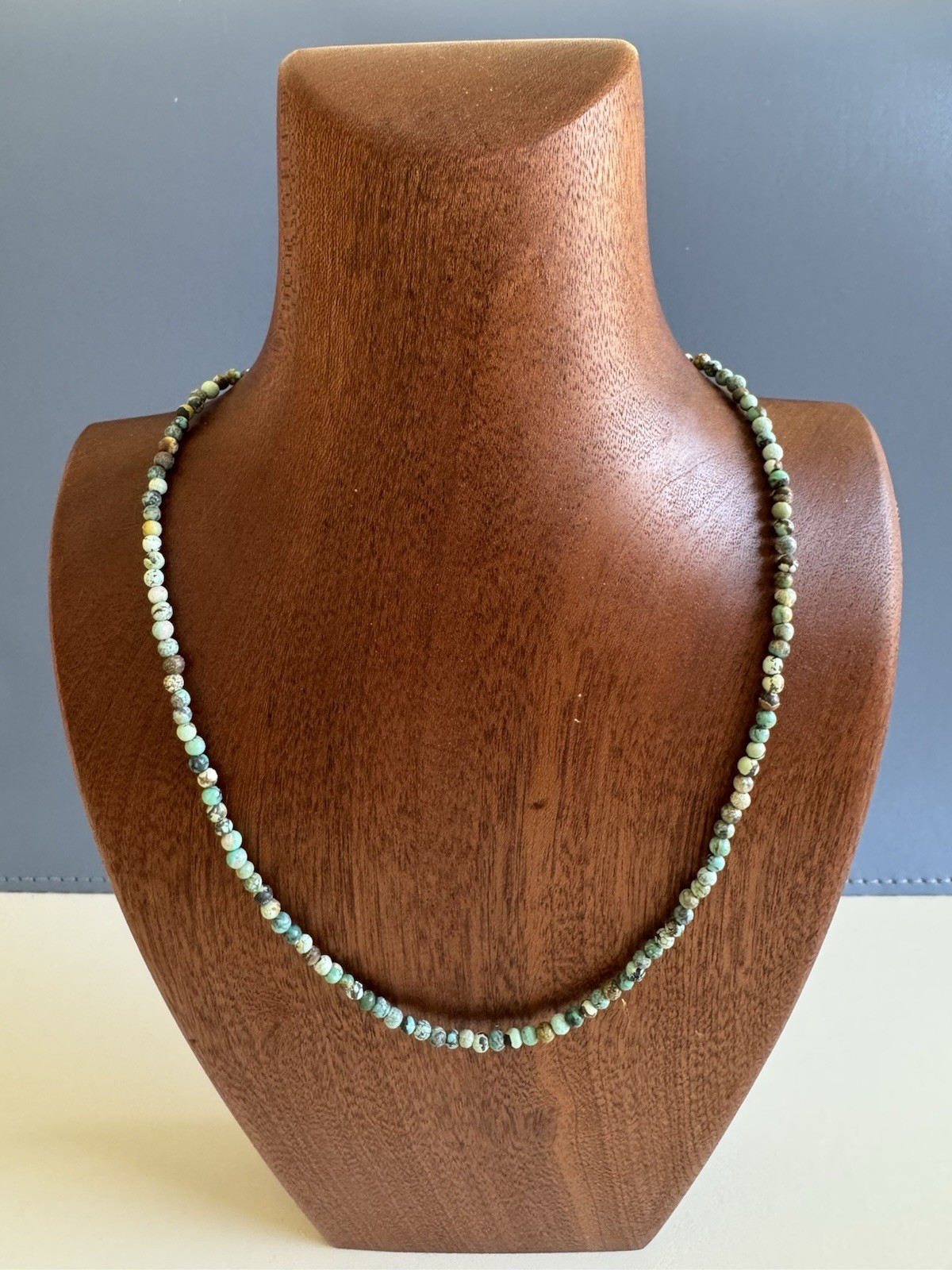 3mm Natural Azurite Necklace
