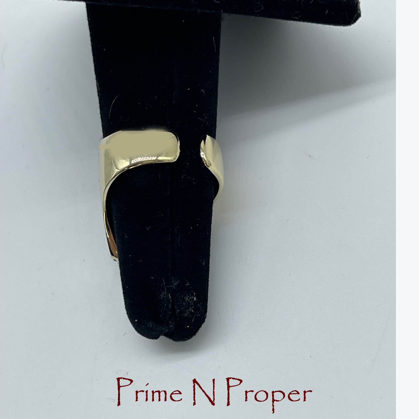 VINTAGE Thierry Mugler Crystal Cocktail Ring in suede pouch