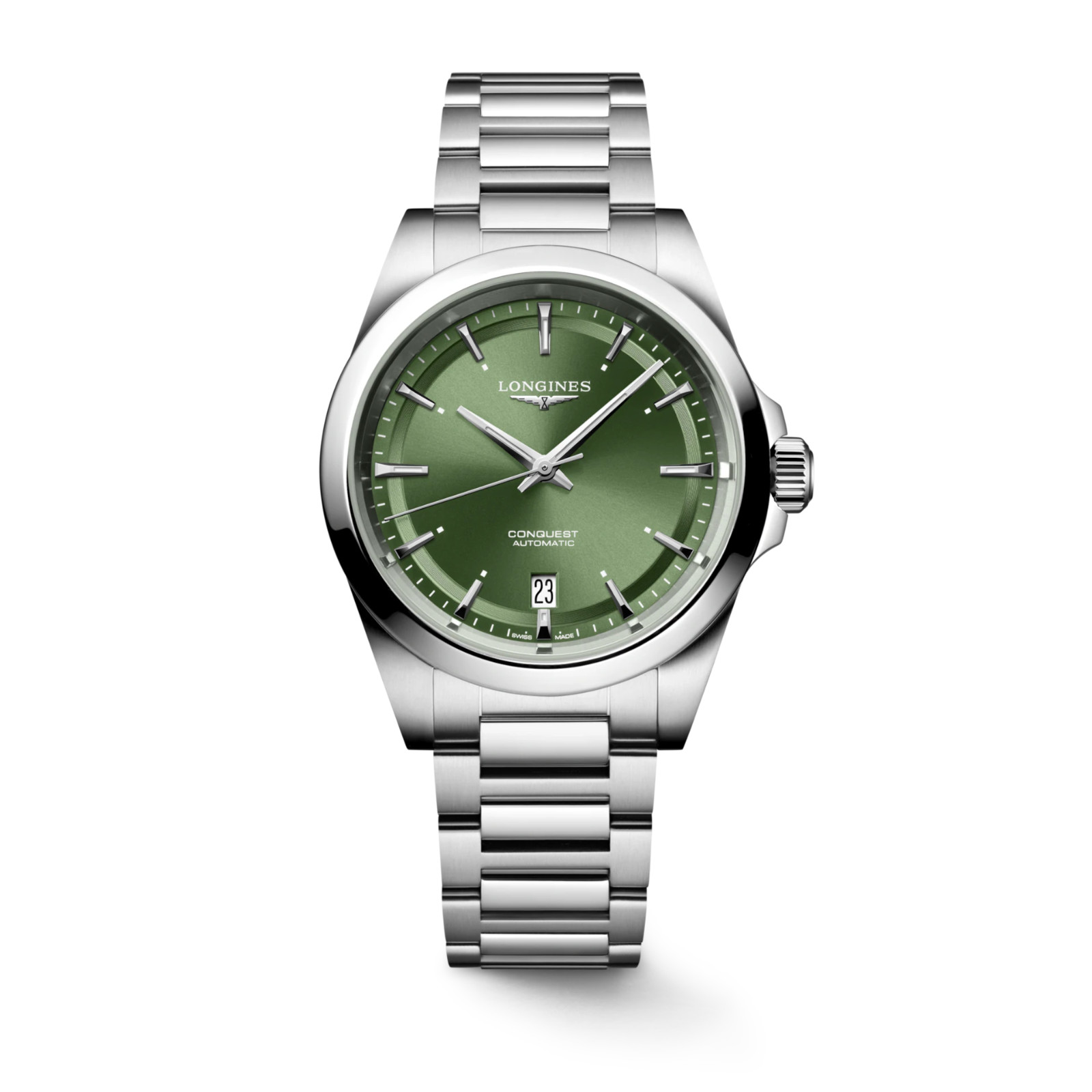 Longines Conquest 38 MM Stainless Steel Green Dial Automatic Watch L37204026