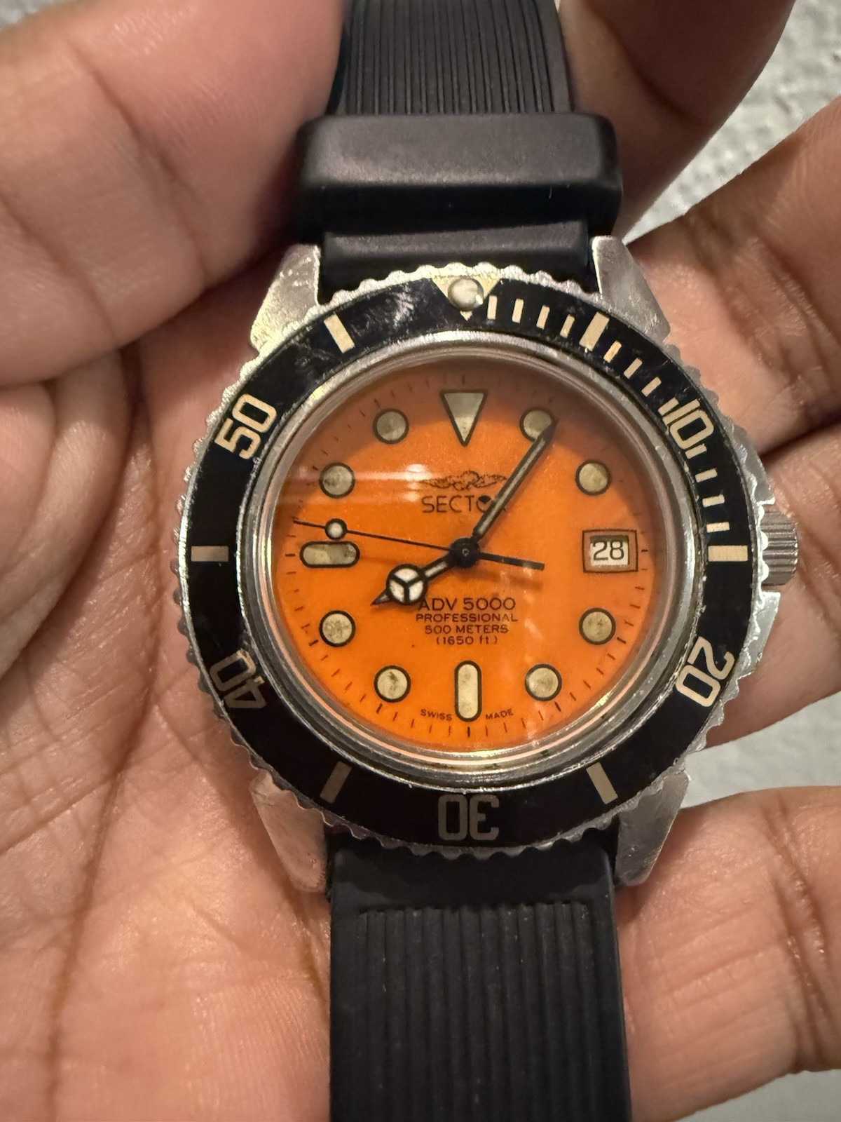 1990s Vintage Sector Adventure ADV 5000 Professional Wrist Watch
