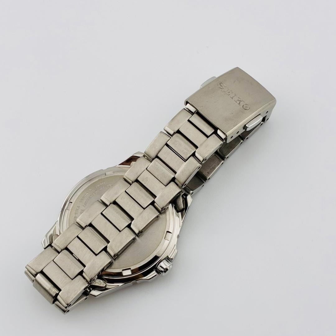SEIKO Men’s Watch, Date Display, Original Strap, Solar Powered, Titanium