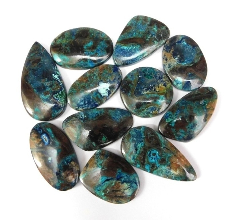 Natural Shattuckite Cabochon Gemstone For Making Jewelry Wholesale Lot 71415