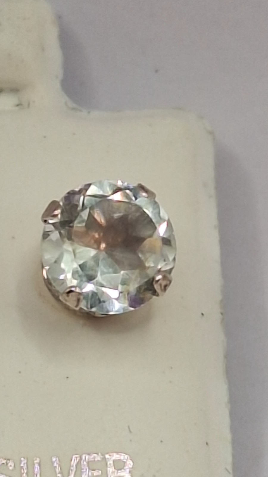 925 Silver Topaz Approx. 1 CT (6x3mm) Designer Earrings.
