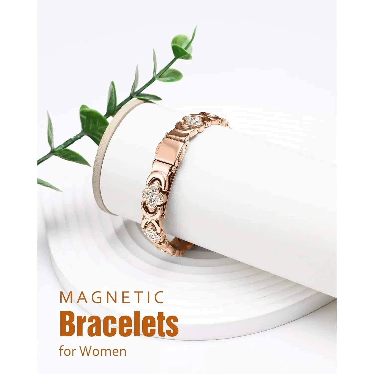 Jecanori Copper Bracelets for Women, Pure Copper Magnetic Bracelet with 3500 Gau