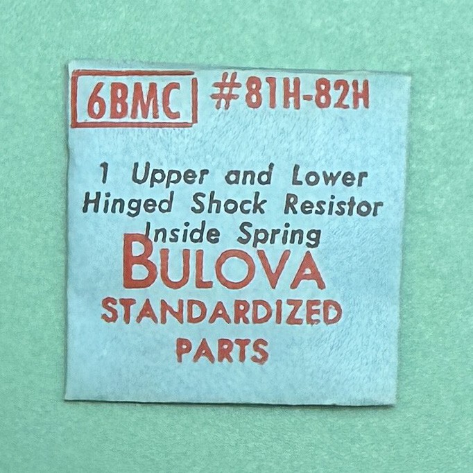 Gen Bulova Part 81H 82H Hinged Shock Resist Inside Spring 3AH 6A 6BM 6CF 7BUC