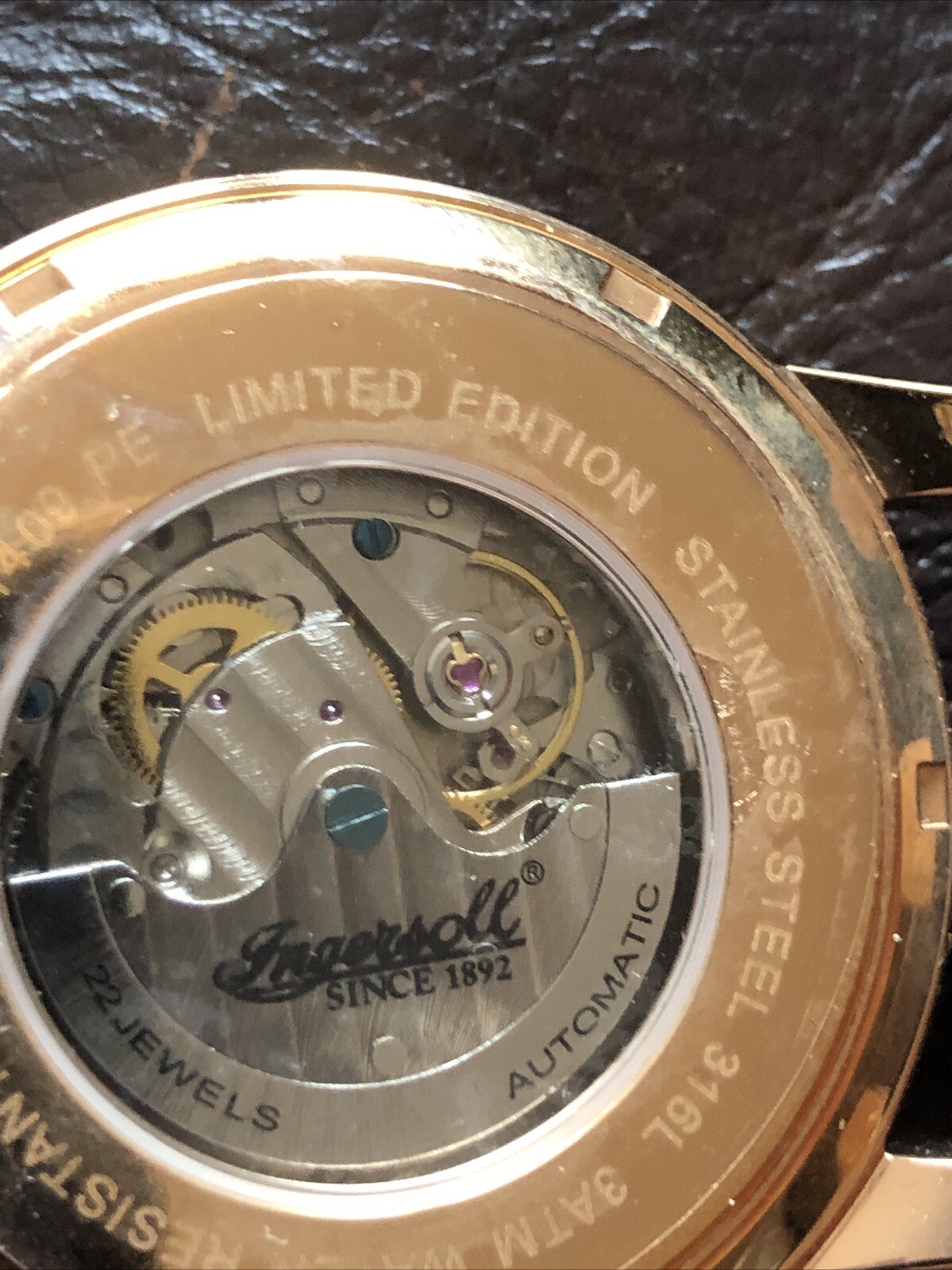 INGERSOLL IN1409 PE AUTOMATIC COOPER BLACK DIAL WATCH DUSTY ROSE LMTD EDITION 👀