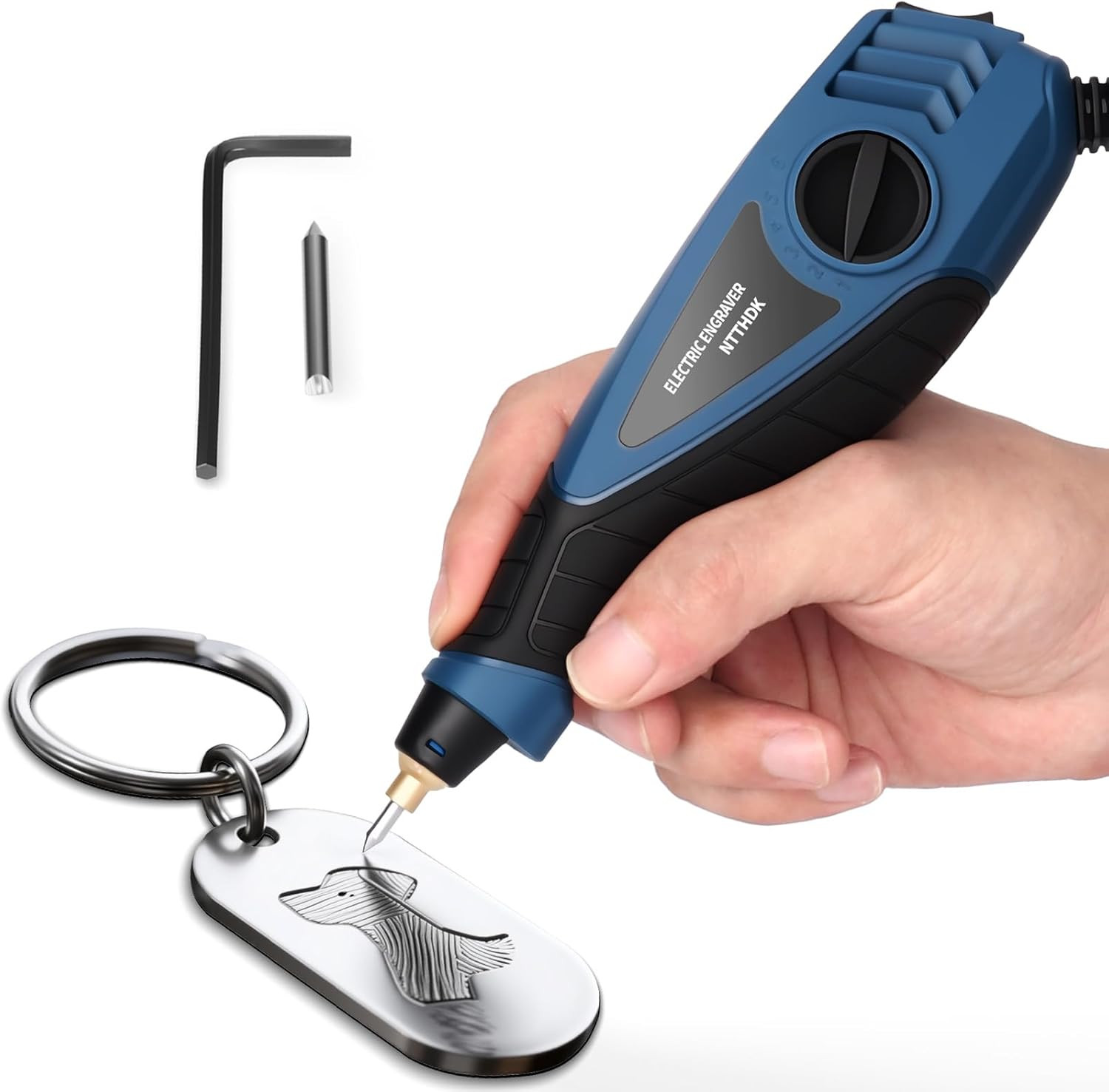Engraver Pen, 25W 6 Speed Engraving Pen for Metal, Wood, Glass and Plastic, Hand