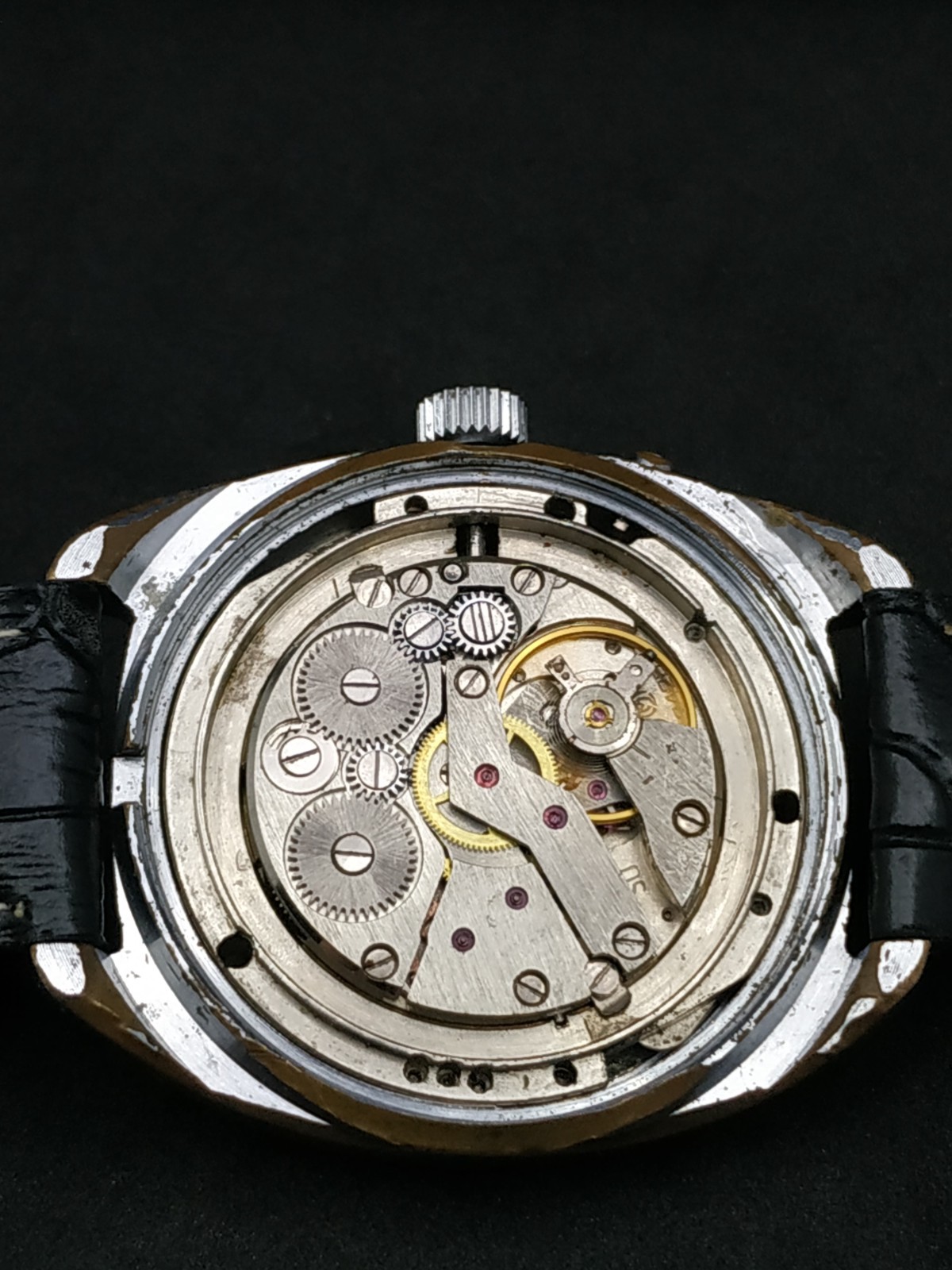 Classic Men’s Vintage Watch SLAVA USSR Mechanical SERVICED Retro Soviet day/date